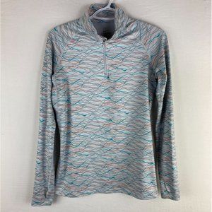 Nike Womens Pro Combat Dri Fit Hyperwarm 1/2 Zip Pullover Size Medium